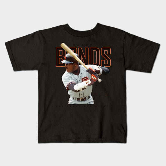 Barry Bonds Kids T-Shirt by caravalo